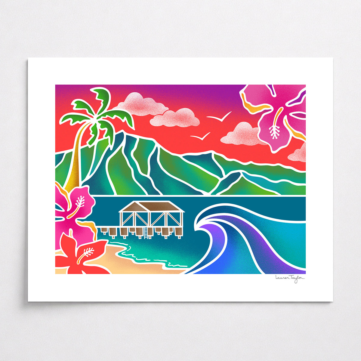 ALOHA FROM HANALEI ART PRINT - 8