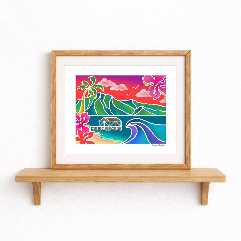 ALOHA FROM HANALEI ART PRINT - 8